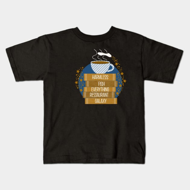 Hitchhikers Guide to the Galaxy Kids T-Shirt by MorvernDesigns